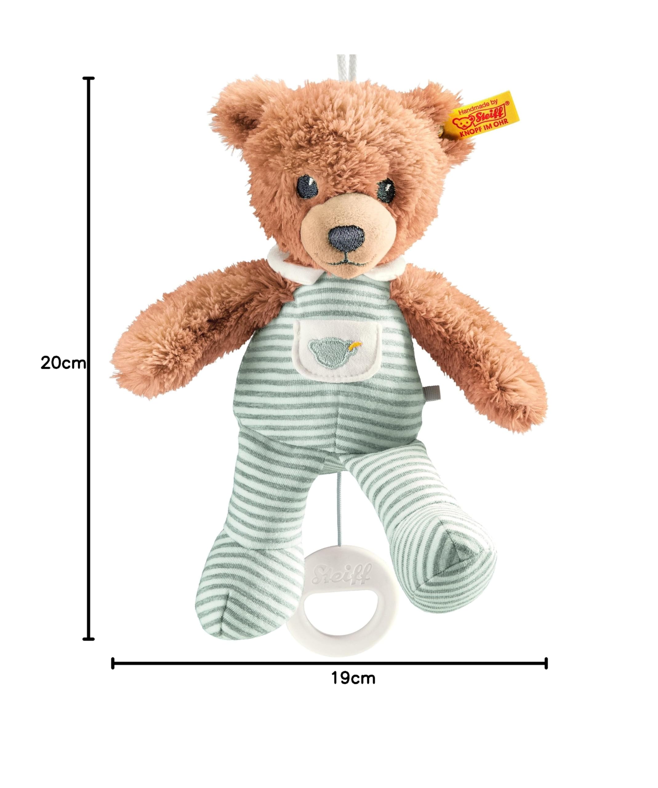Steiff 239922 Schlaf-gut-Bär Spieluhr Plüschtier, Mehrfarbig, Medium, 20 cm