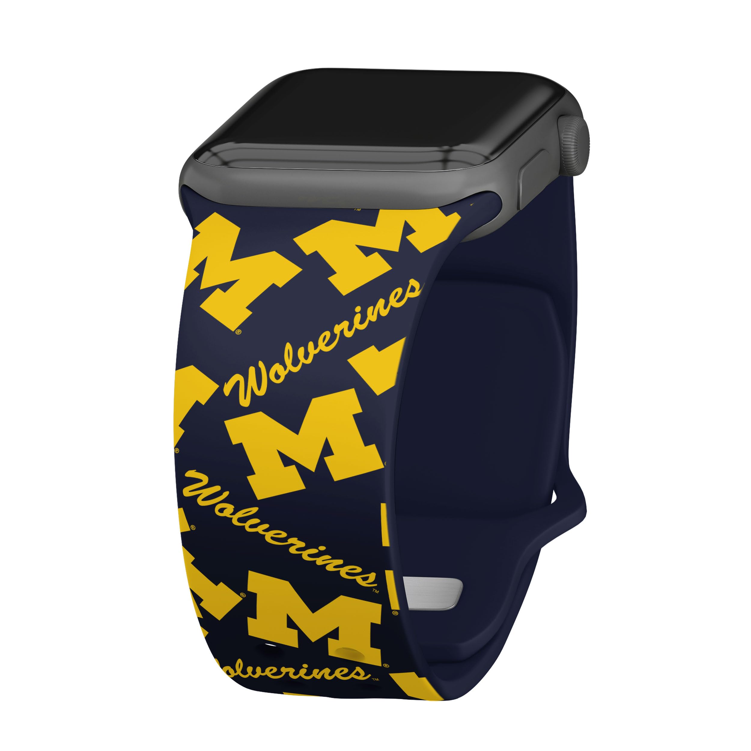 Affinity Bands Michigan Wolverines HD Watch Band Compatible with Apple Watch (38/40/41mm Short Random)