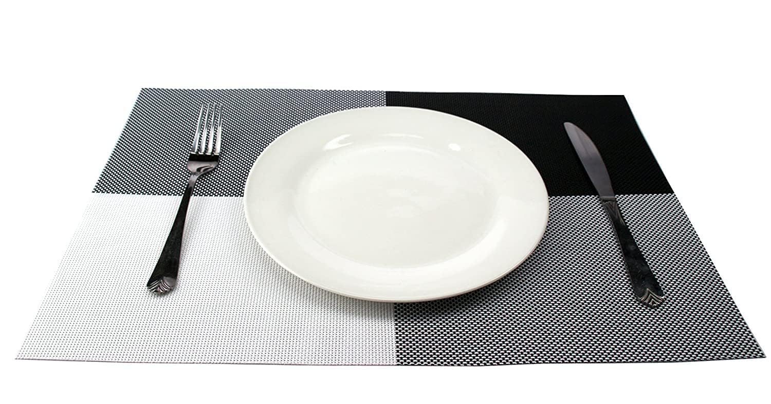 PVC Placemats Set – Heat-Resistant, Washable Placemats for Dining Table – Non-Slip Kitchen Table Mats, Easy to Clean Tabletop Protection for Indoor & Outdoor Use (4, Orange) — Amazon image 25