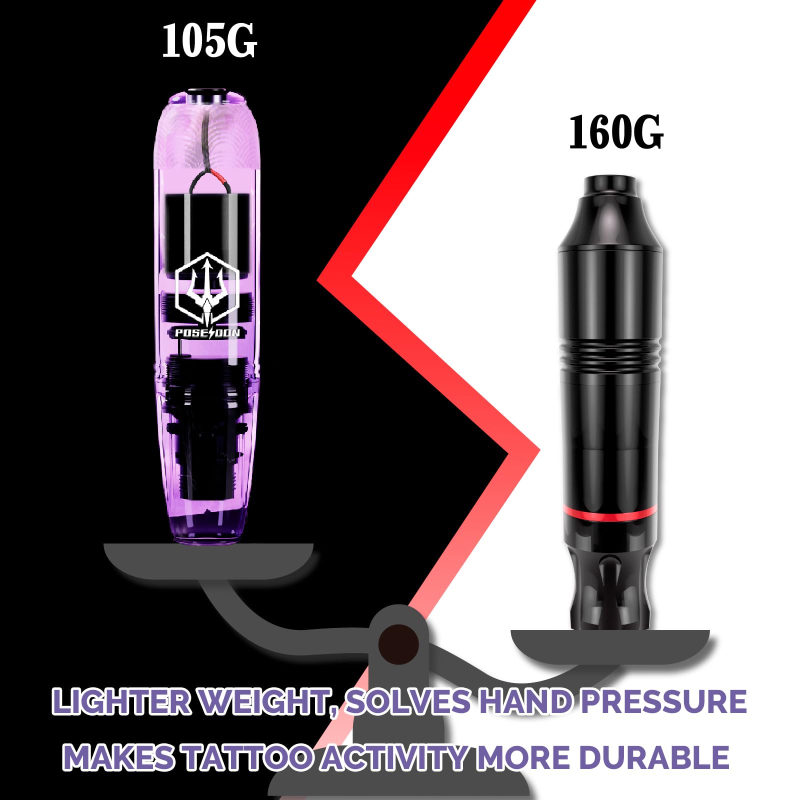 Amazon.com: POSEIDON Tattoo Kit, Wireless Tattoo Gun Kit, Tattoo