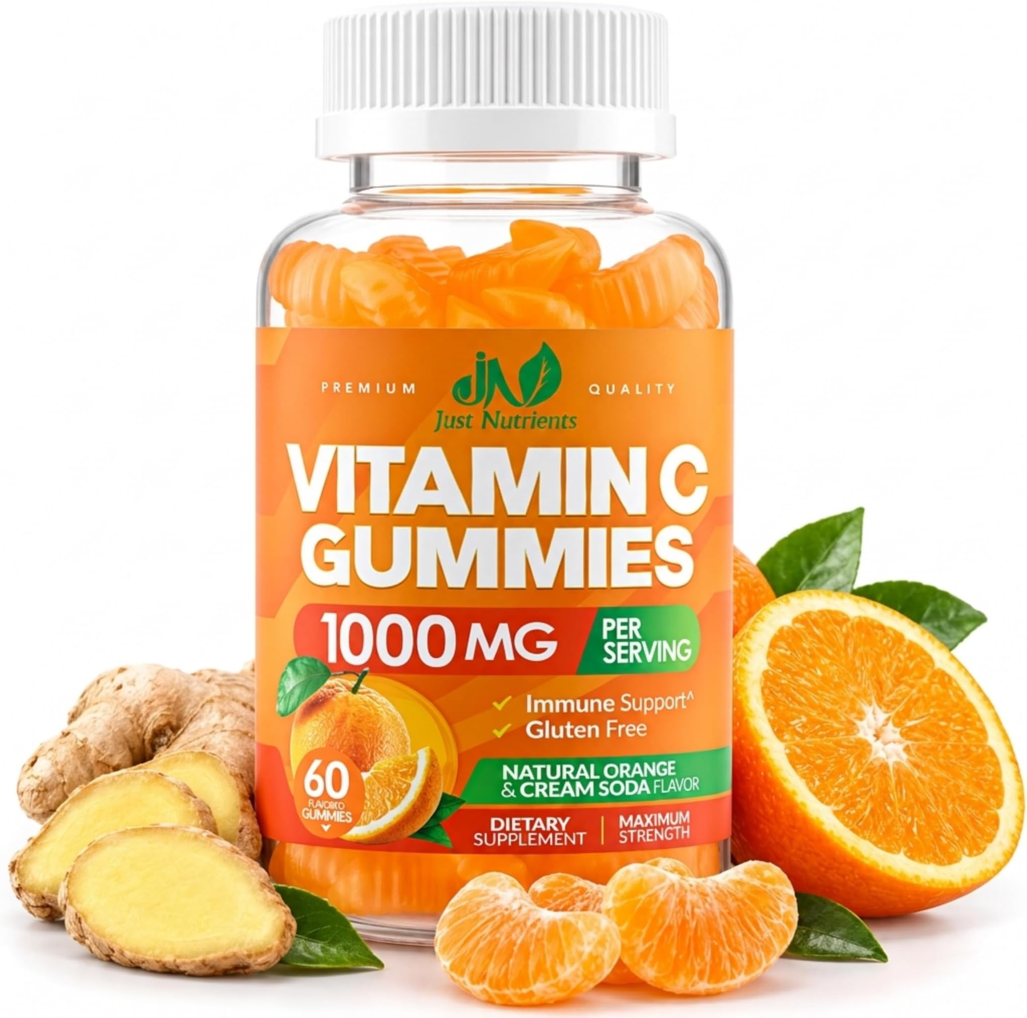 Vitamin C 1000mg Gummies – Chewable Multivitamin for Adults & Kids