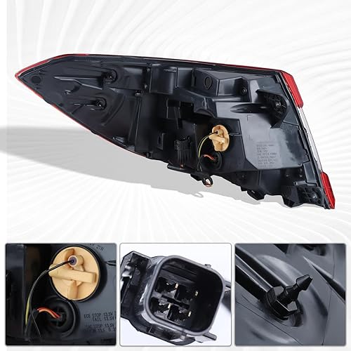 Miniatura 4 de Conjunto de lámpara trasera LED compatible con Honda Accord Sedan 2018-2022 lado derecho del pasajero 33500TVAA01 HO2805118