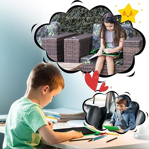 Miniatura 6 de Paquete de 24 tabletas de escritura LCD de 8.5 pulgadas, tableta de dibujo colorida para niños, almohadilla LCD borrable para garabatos, juguete