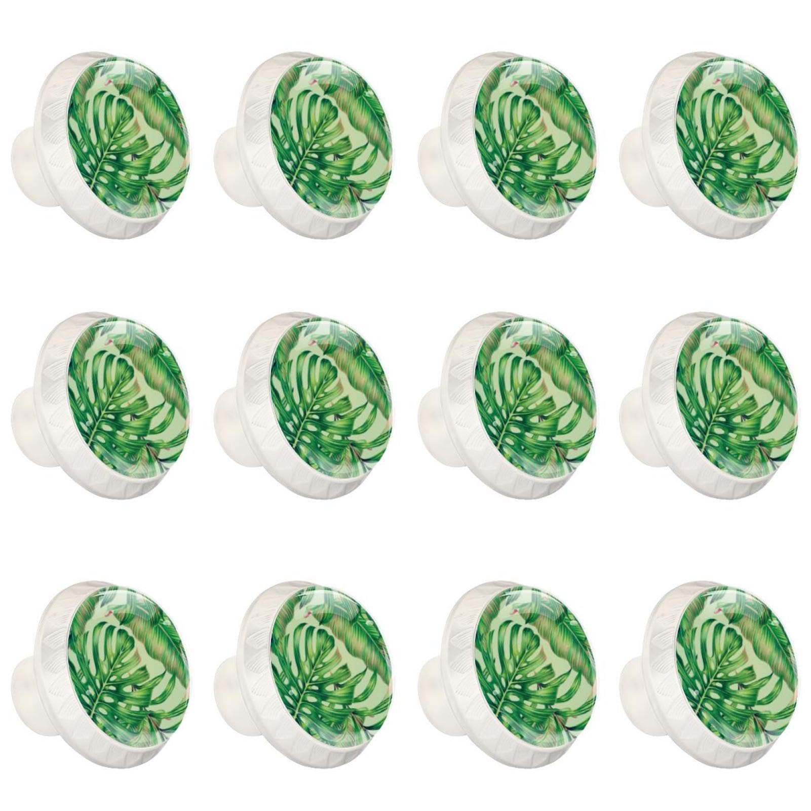 Bouton en verre transparent tropical pour rénover vos poignées d'armoire