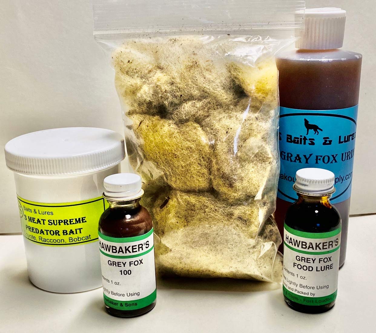 FPS Fox Peak Outdoor Supply Gray Fox Lure & Bait Kit #2