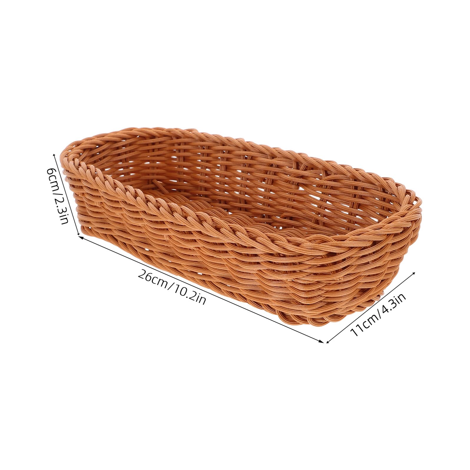 Mobestech Cesta de Ratán Sintético para Guardar Palillos y Cuchillos Organizador de Vajilla para Cocina Cesta para Cubiertos de Plástico para Almacenar Utensilios de Cocina