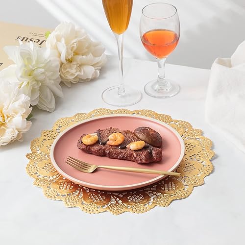 Miniatura 3 de Gueevin 200 Piezas Tapetes de Papel (Doilies) para Mesas de Encaje Redondos Manteles Individuales de Papel Decorativos Desechables Tapetes para