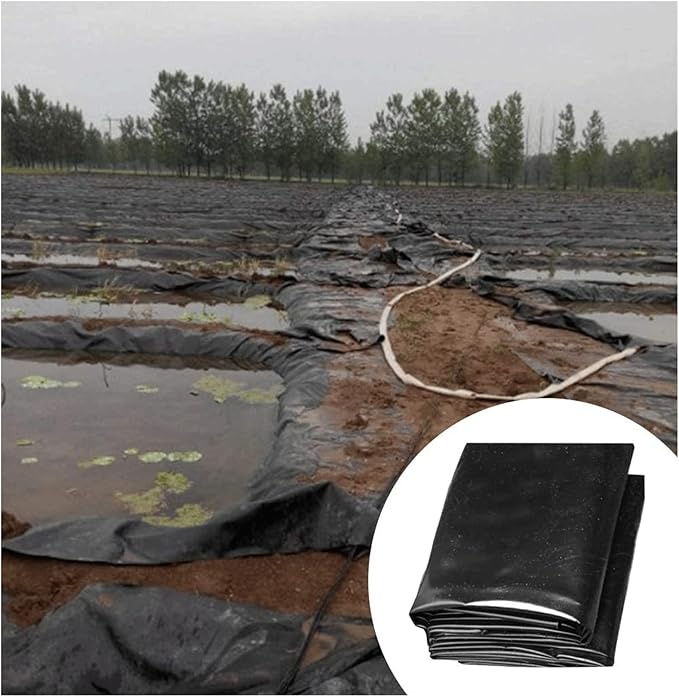 Image Fish Pond Liners Fish Pond Lining HDPE Geomembrane Aquaculture Impermeable Tarpaulin Creek Fountain Garden Pond Thickened Black Plastic Sheet Beautification Of Small Ponds(Size:10x10m) Image Fish Pond Liners Fish Pond Lining HDPE Geomembrane Aquaculture Impermeable Tarpaulin Creek Fountain Garden Pond Thickened Black Plastic Sheet Beautification Of Small Ponds(Size:10x10m)