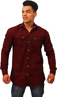Red denim shirts Clearance