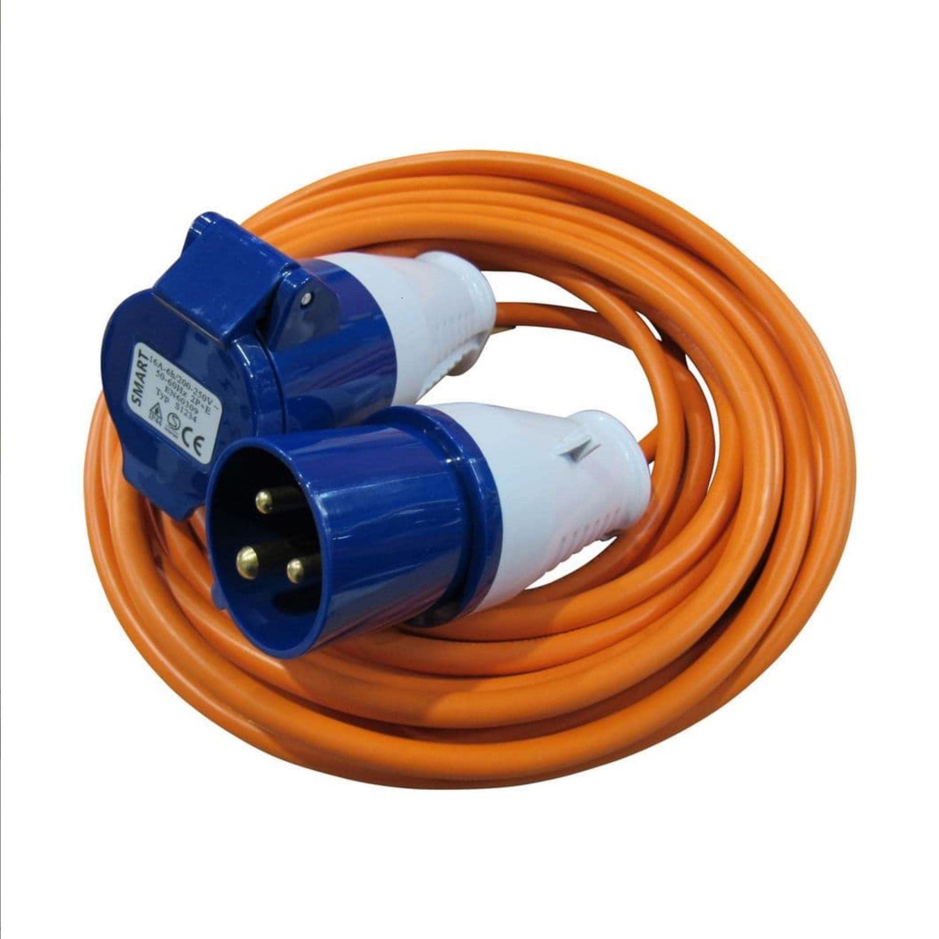 SecureFix Direct Camping Electric Mains Hook Up Cable 15M X 2.5MM (16A 3 Pin Extension Lead Caravan Camper Motorhome)
