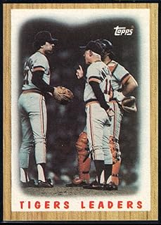1987 Topps Baseball #631 Willie Hernandez/Sparky Anderson Detroit Tigers Tigers Leaders Official MLB Trading Card
