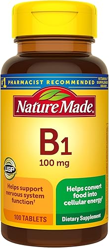 Vitamina B1 Nature Made de 00035 oz 100comprimidos PHARMAVITE647545 100 1 1