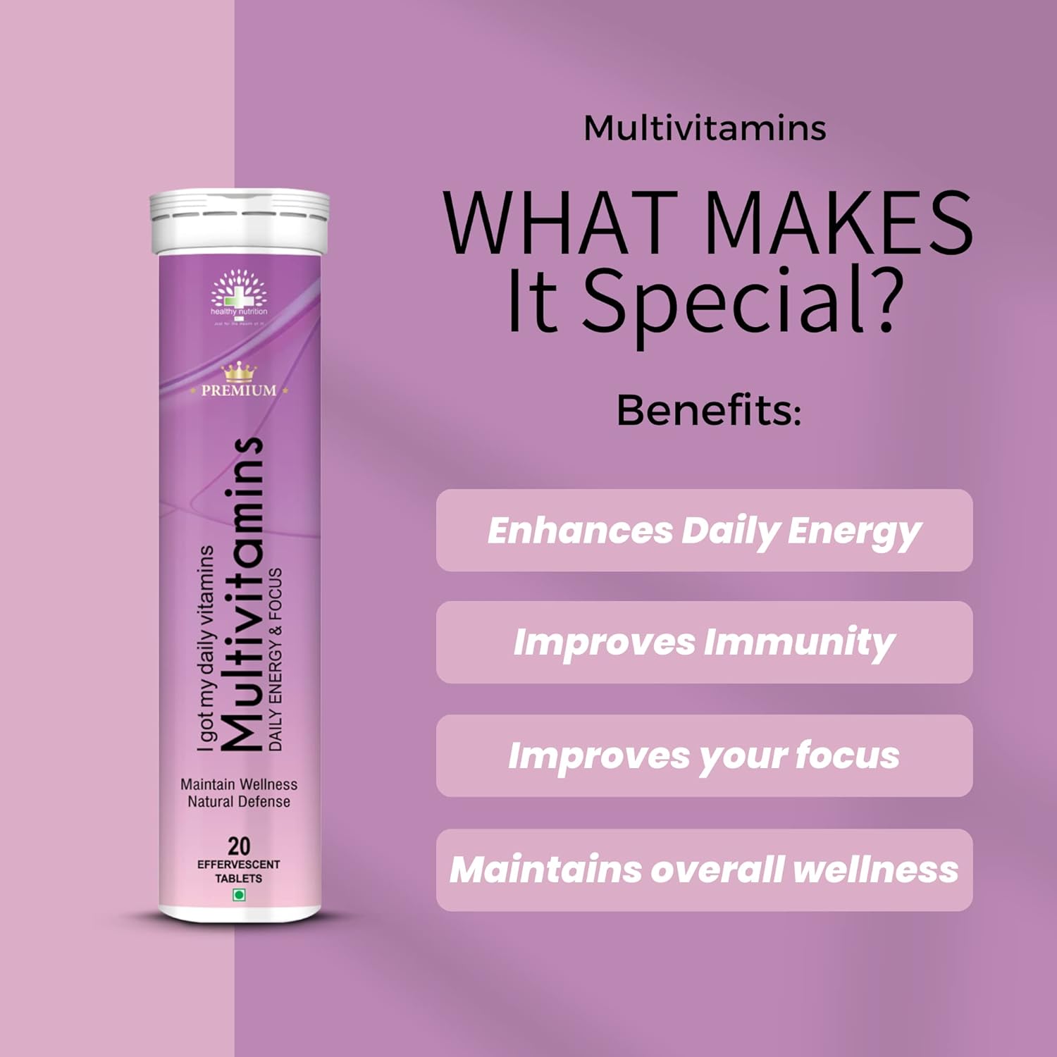 Multivitamins With 21 Essential Vitamins For Energy&Immunity Improves Stamina,Boost Energy,Improves Focus And Alternes Effervescent 20 Tablets Multivitamins With 21 Essential Vitamins For Energy&Immunity Improves Stamina,Boost Energy,Improves Focus And Alternes Effervescent 20 Tablets