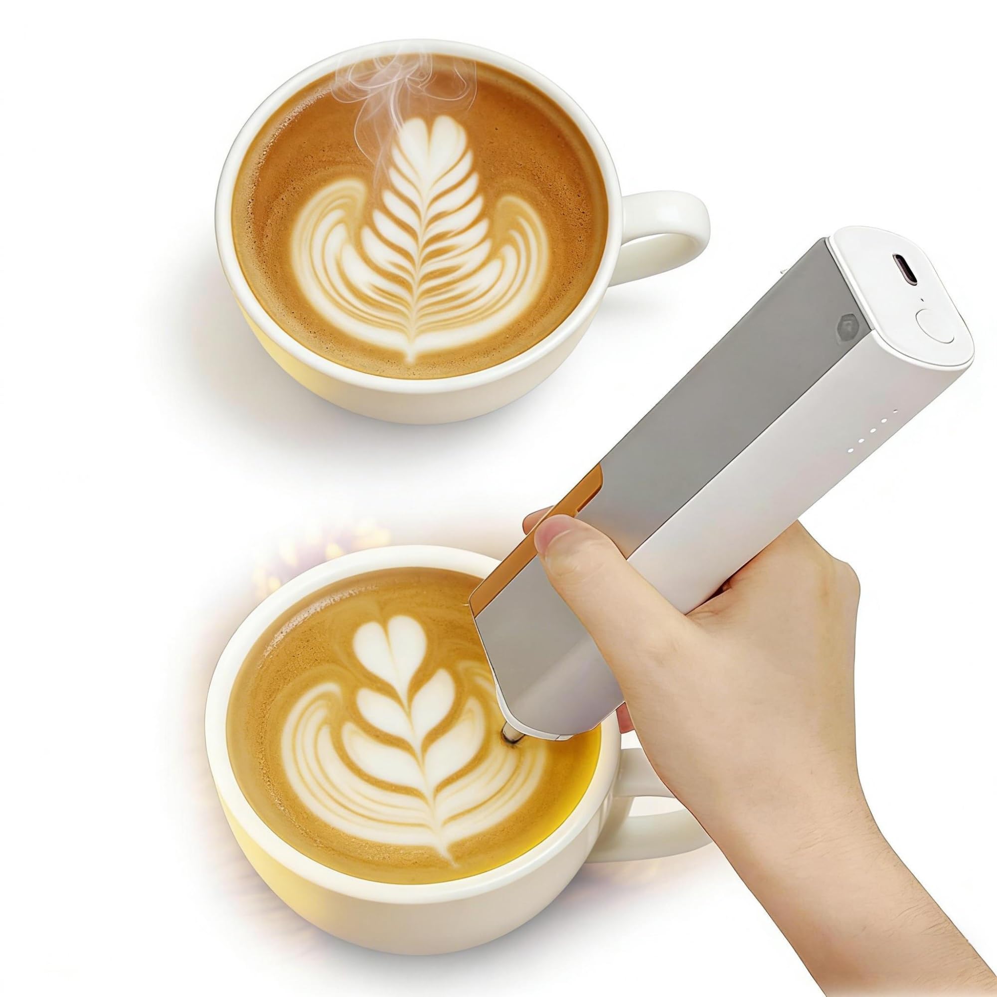Impresora Bluetooth De Alimentos Comestibles For Pasteles Y Galletas, Cartucho De Tinta De Uso 7000 Veces Compatible Con Café Cerveza Cócteles Y Galletas Macarrones(Red)