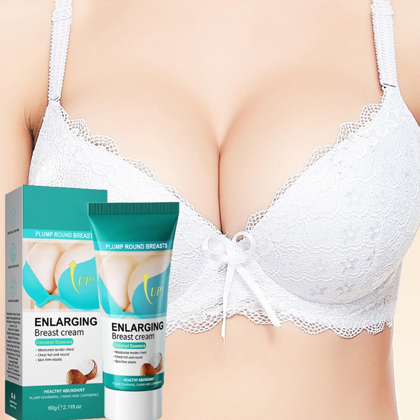 Seno Crema Seno Grande per Crescita Rapida con Tette Cadenti, Cocco