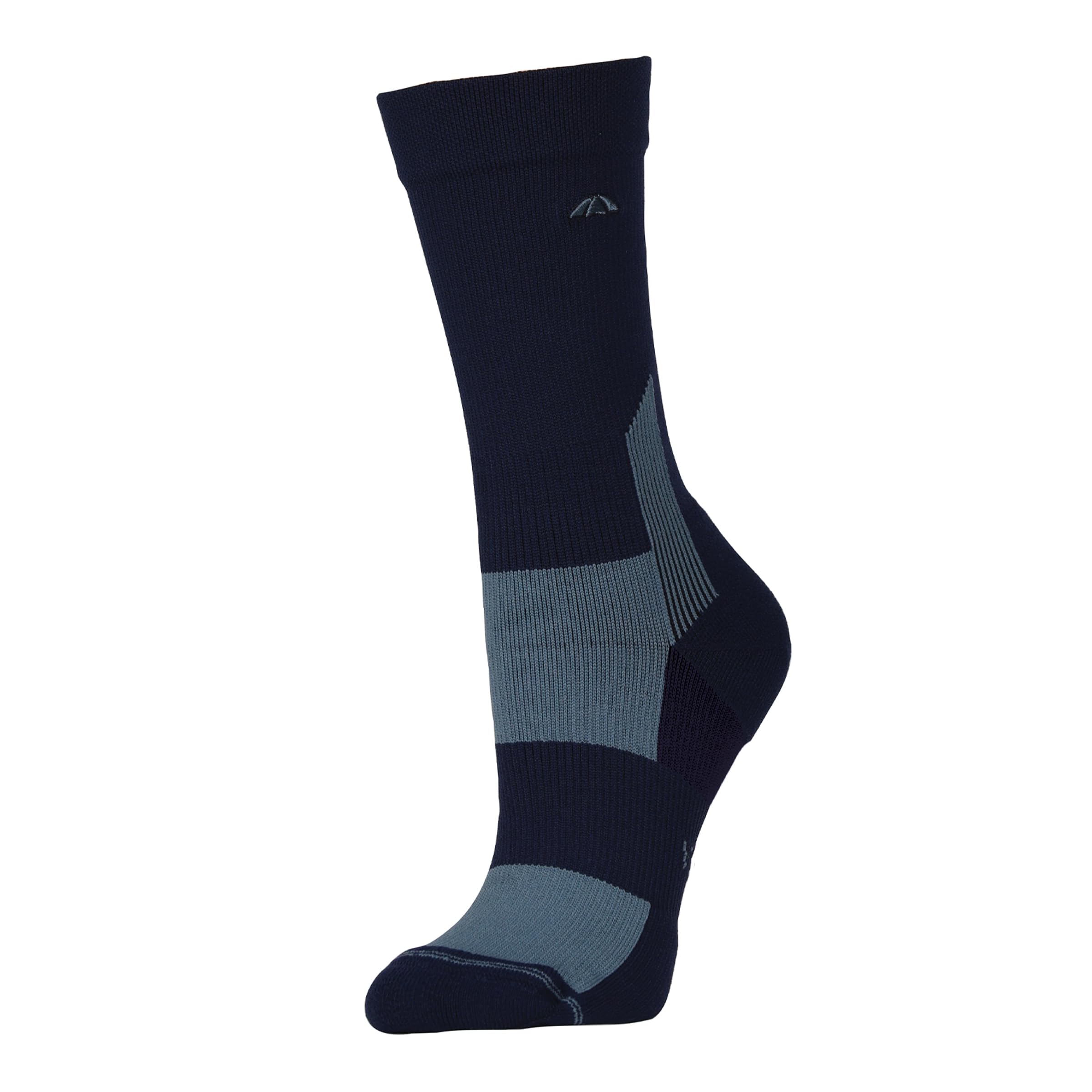 WeatherBeeta Performance Crew Riding Sock, Navy/Slate Blue, Adults Medium