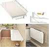 White Folding Computer Desk 60cm 70cm 80cm 90cm 100cm 120cm | Wall Table For Small Spaces Home Office Work | Foldable Kitchen Breakfast Bar Table Wall Mounted, Fold-down Desk(100x30cm)