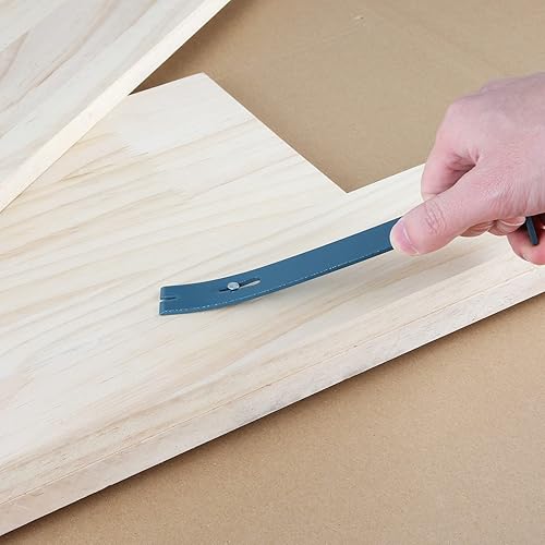 Miniatura 4 de 2 barras de palanca plana de 7-1/4 pulgadas y 9-1/4, extractor de uñas de lágrima, acero de alto carbono, gris