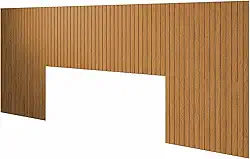 Cabeceira Ripada para Cama Casal, Queen e King em MDF 253x106cm Autoadesiva - LH Móveis