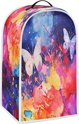 Miniatura 3 de Cubiertas para licuadora de mariposa de teñido anudado, cubierta antisalpicaduras de huellas dactilares para alimentos, compatible con batidora,