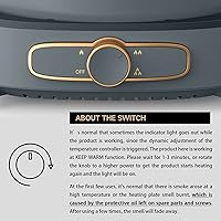 Vista 5 de Dezin Olla eléctrica Shabu Shabu con olla extraíble, olla caliente antiadherente de 5 L con control de potencia múltiple, olla eléctrica de 3.7