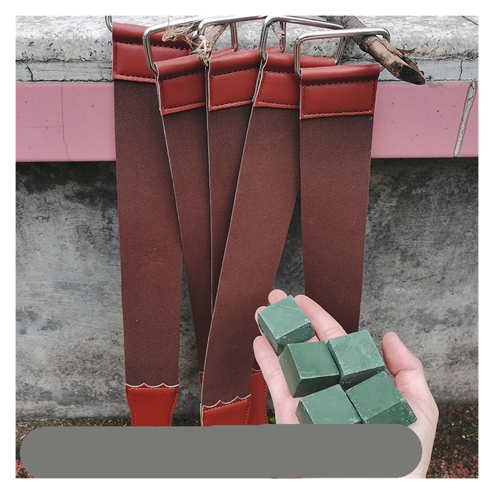 Coramella per Affilatura Affilacoltelli in pelle, cinghia da barbiere, cintura dritta, coltello pieghevole, affilacoltelli, for affilatura Per Rasoi, Affilatura Coltelli E Scalpelli(Color 1-3pcs)
