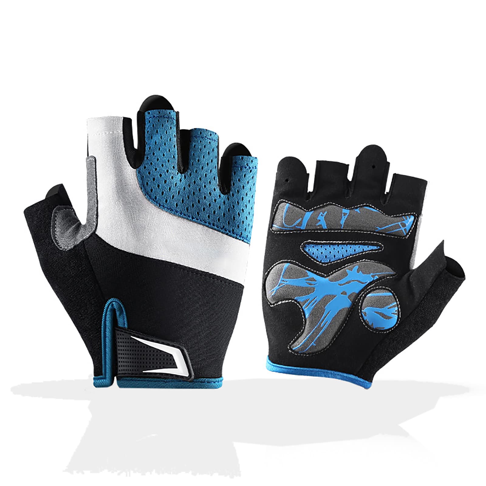 Generic Halbfinger Fahrradhandschuhe für Sommer Sporthandschuhe Atmungsaktive Handschuhe Outdoor-Klettern, Reisen, Sport, Fitness Atmungsaktives Mesh