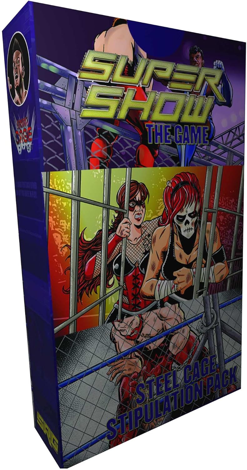 GTS Distribution Supershow: Steel Cage Stipulation Deck - Featuring AEW Star: Brian CAGE. Wrestling Card & Dice Game. SRG Structure Deck. Ages 12+, 2-6 Players, 10 Min Game Play
