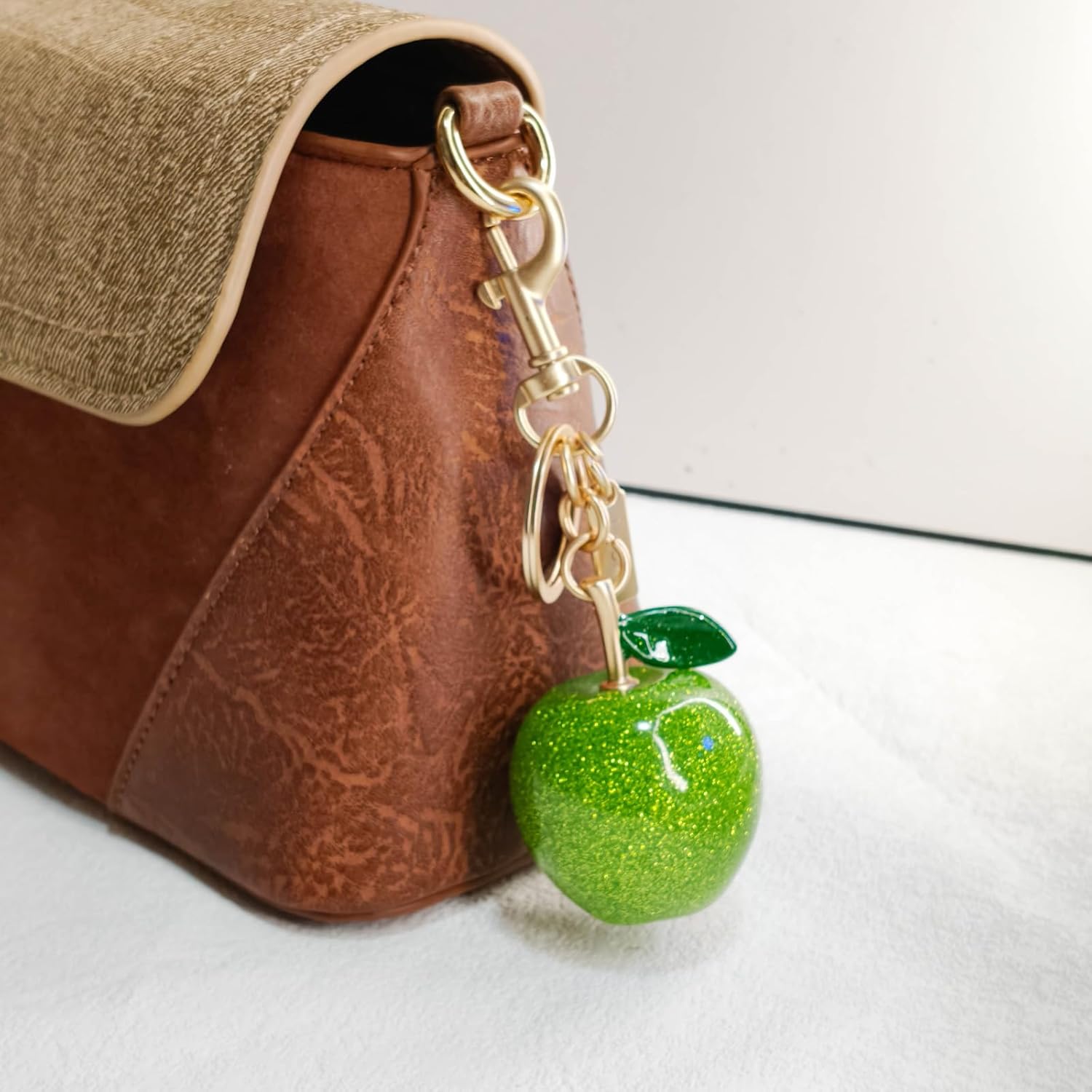 Cherry Keychain Bag Purse Charms Cute key chain accessories Car keyrings Handbag gifts for women Valentines Day Gifts - Image 3