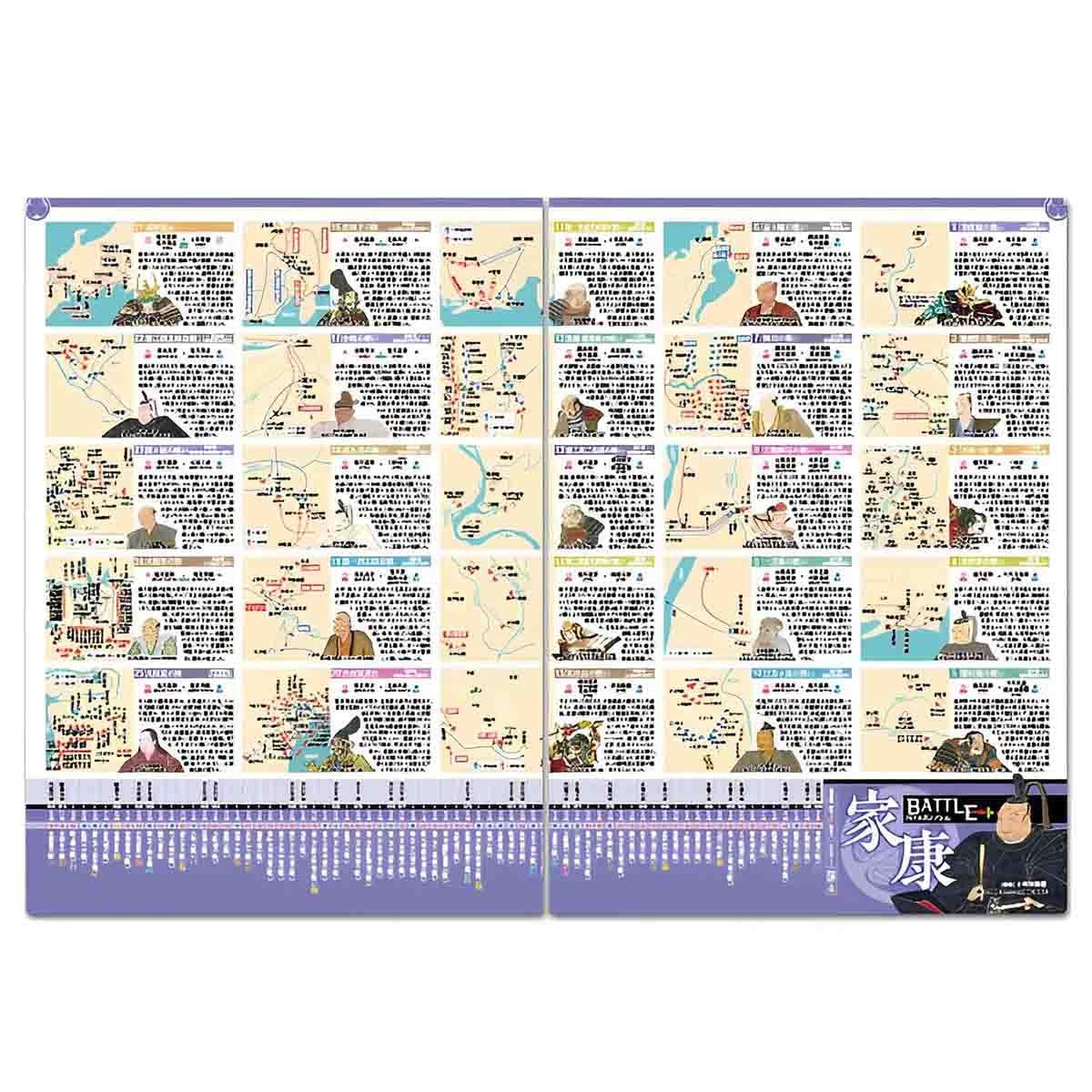 読むクリアファイル 家康BATTLE ダブルポケット G-03-115 歴史倶楽部 日本史 徳川家康 人物 戦い 地図 解説