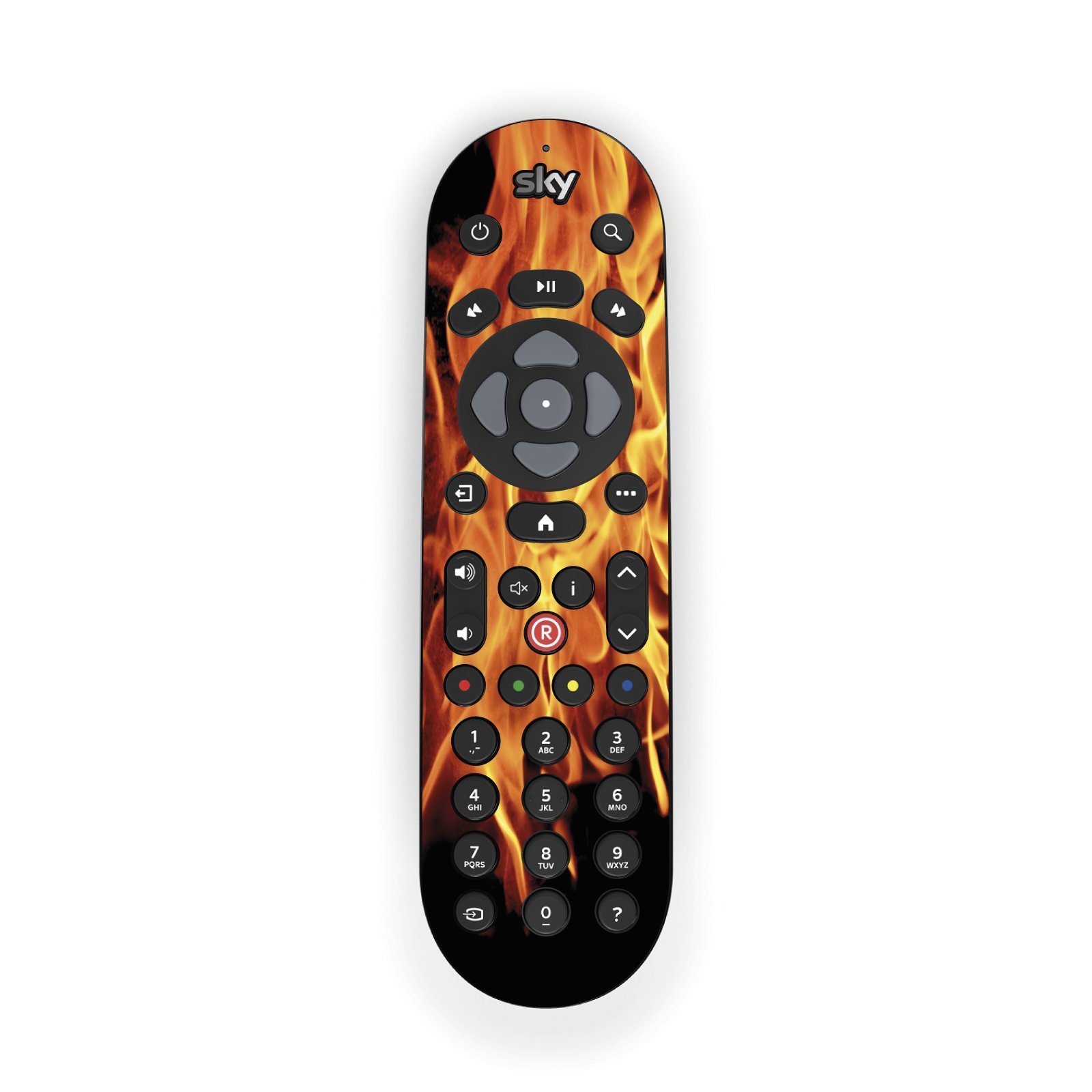 Stika.co Flames Design Vinyl Skin Sticker For Remote Control