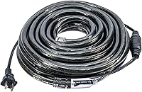 Vista 3 de Cuerda de luz LED morada, edición de Halloween, con PVC negro, 120 voltios, 33 pies