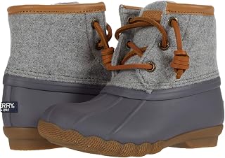 Bota de chuva infantil unissex de lã salgada, Cinza, 7 Little Kid