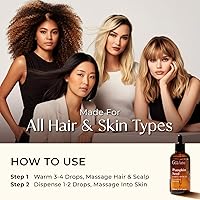 Vista 5 de Gya Labs Aceite de semilla de calabaza, 3.4 onzas líquidas, aceite portador para el cabello, la piel, la cara, el cuero cabelludo y el masaje