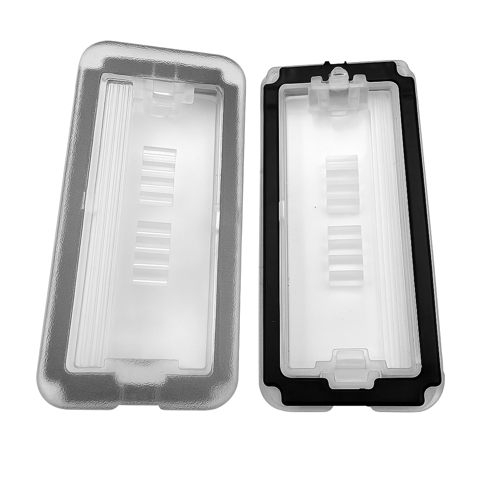 2 x luci posteriori per targa auto, copertura trasparente per Fiat 500, Abarth 500 2007-2022 | OEM 51800482