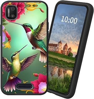 for Cloud Mobile Stratus C7 Phone TPU Soft Cover with Hummingbird Flower Design for Women Men, Shockproof Protection Basic Case for Cloud Mobile Stratus C7