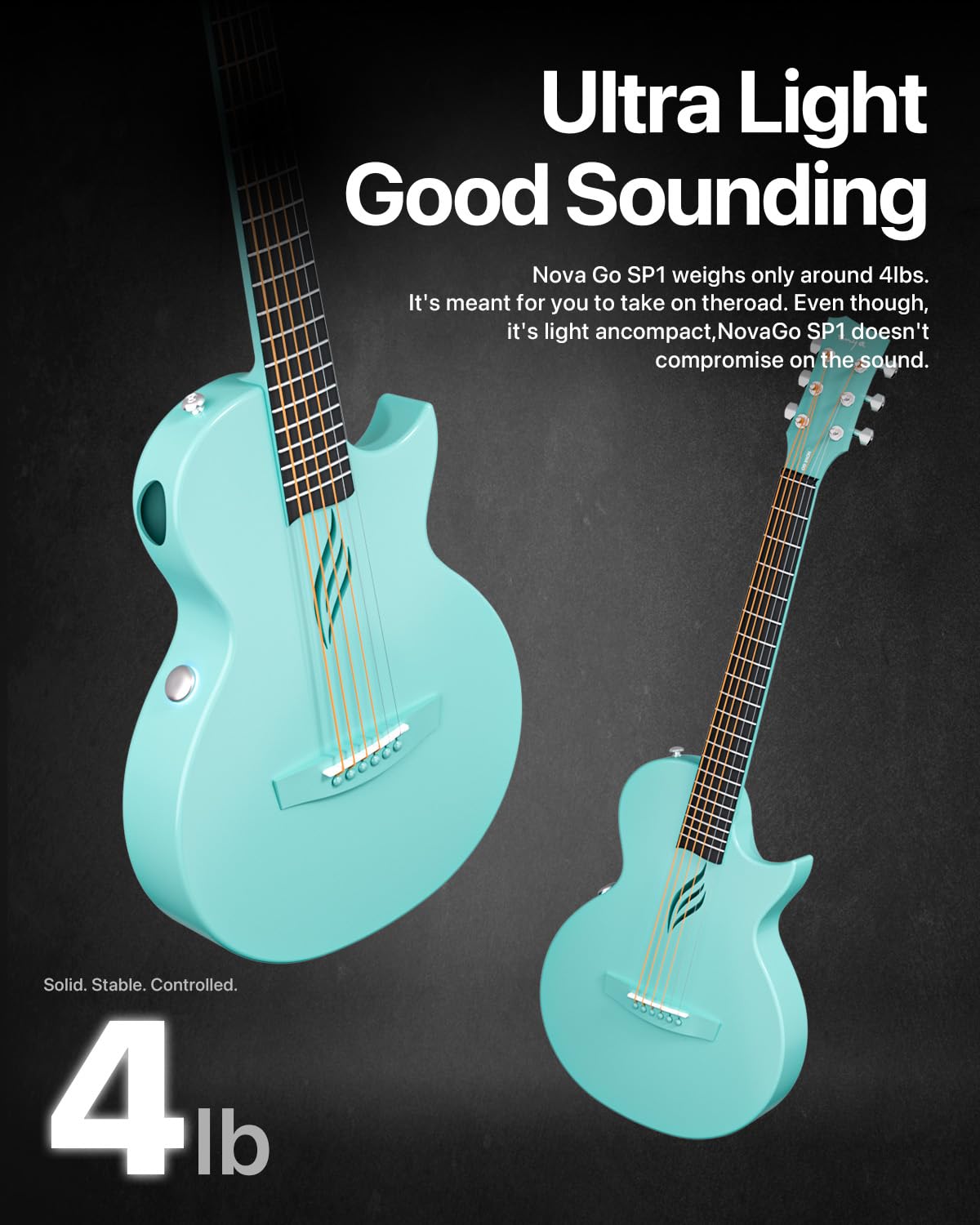 Enya NOVA GO SP1 Carbon Fiber Travel Guitar - 35