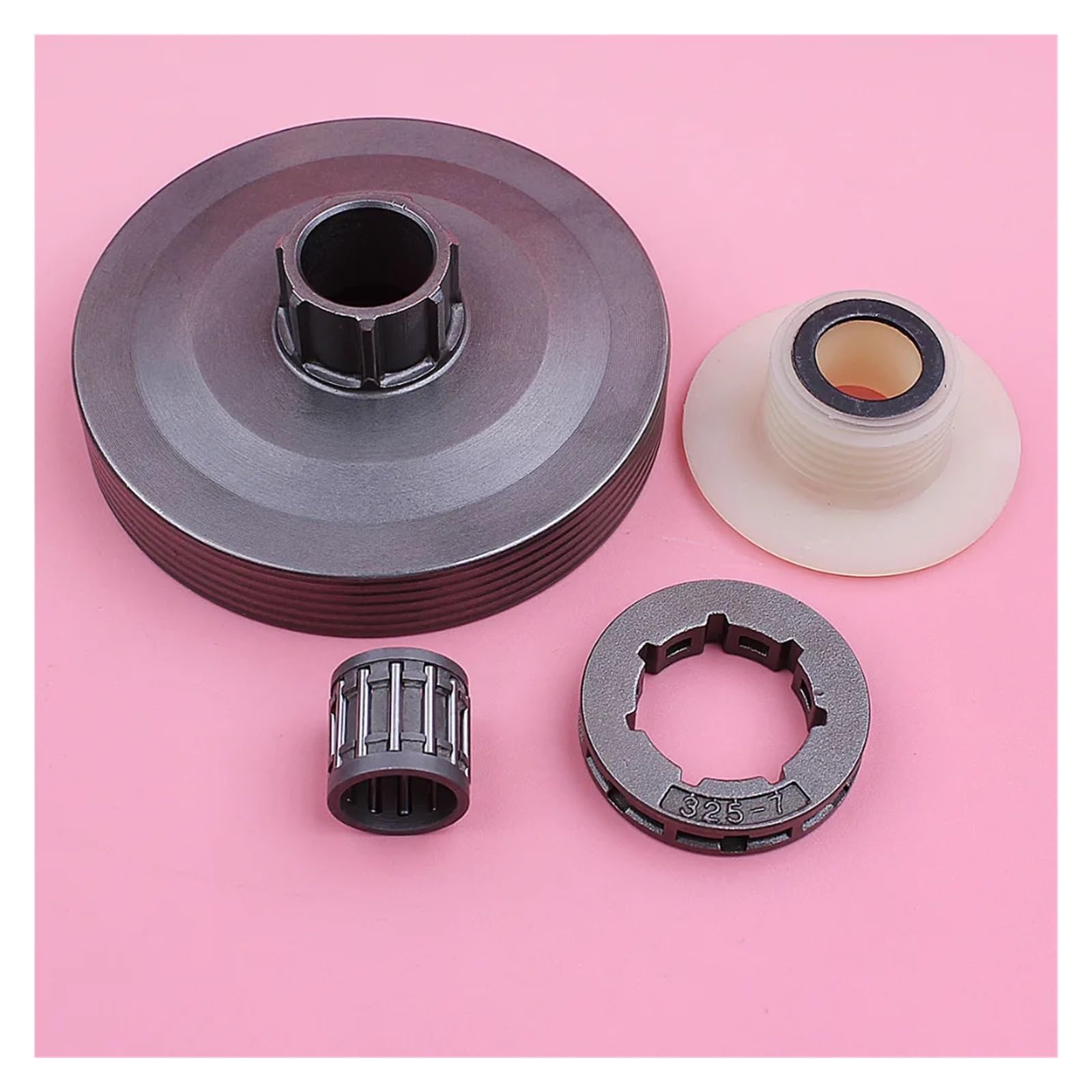 Tambor de embrague de 0,325 pulgadas y 7 dientes para motosierras de 45cc a 58cc con cojinete