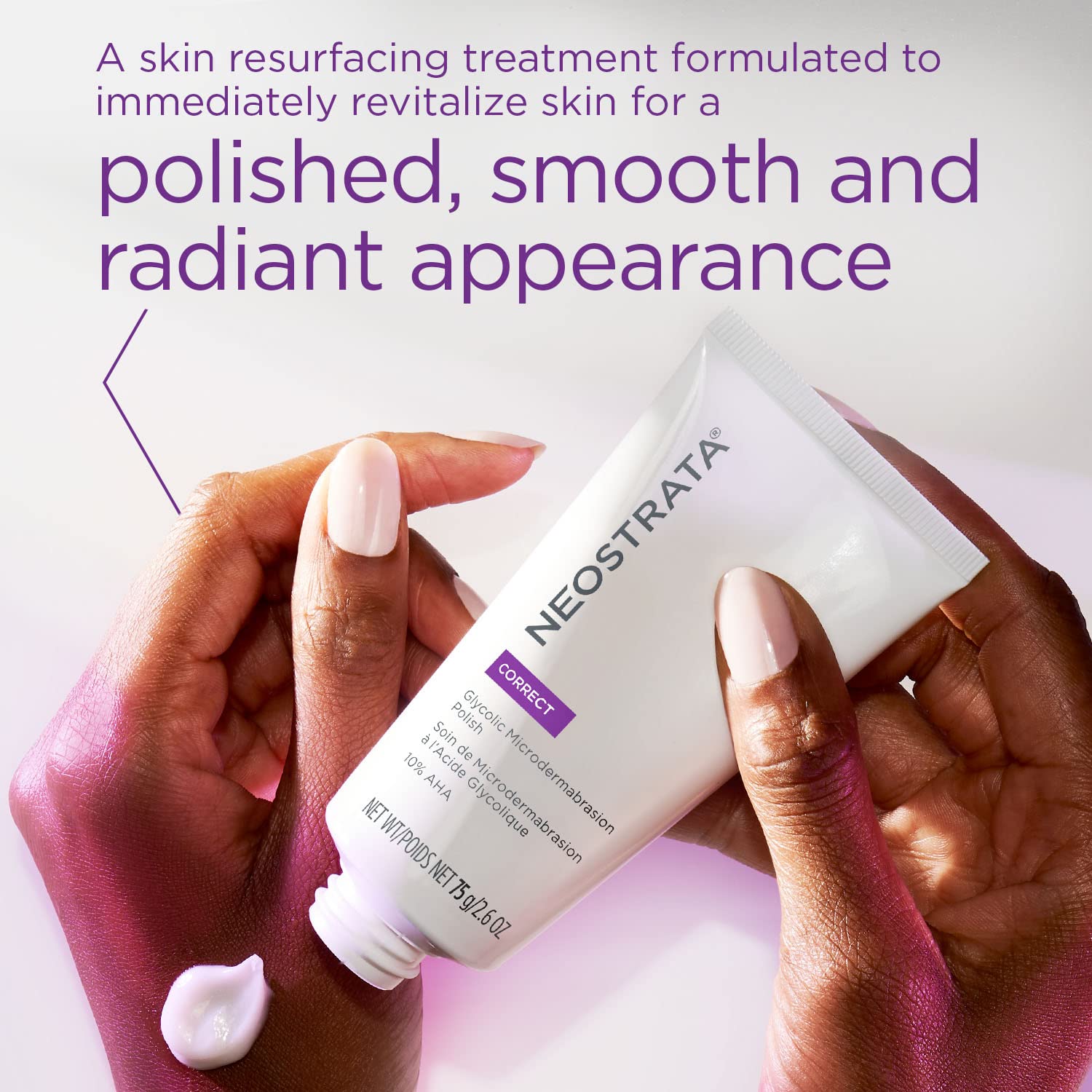 NEOSTRATA Glycolic Microdermabrasion Face Polish Skin Resurfacing Treatment For All Skin Types, 2.6 oz. : Beauty & Personal Care