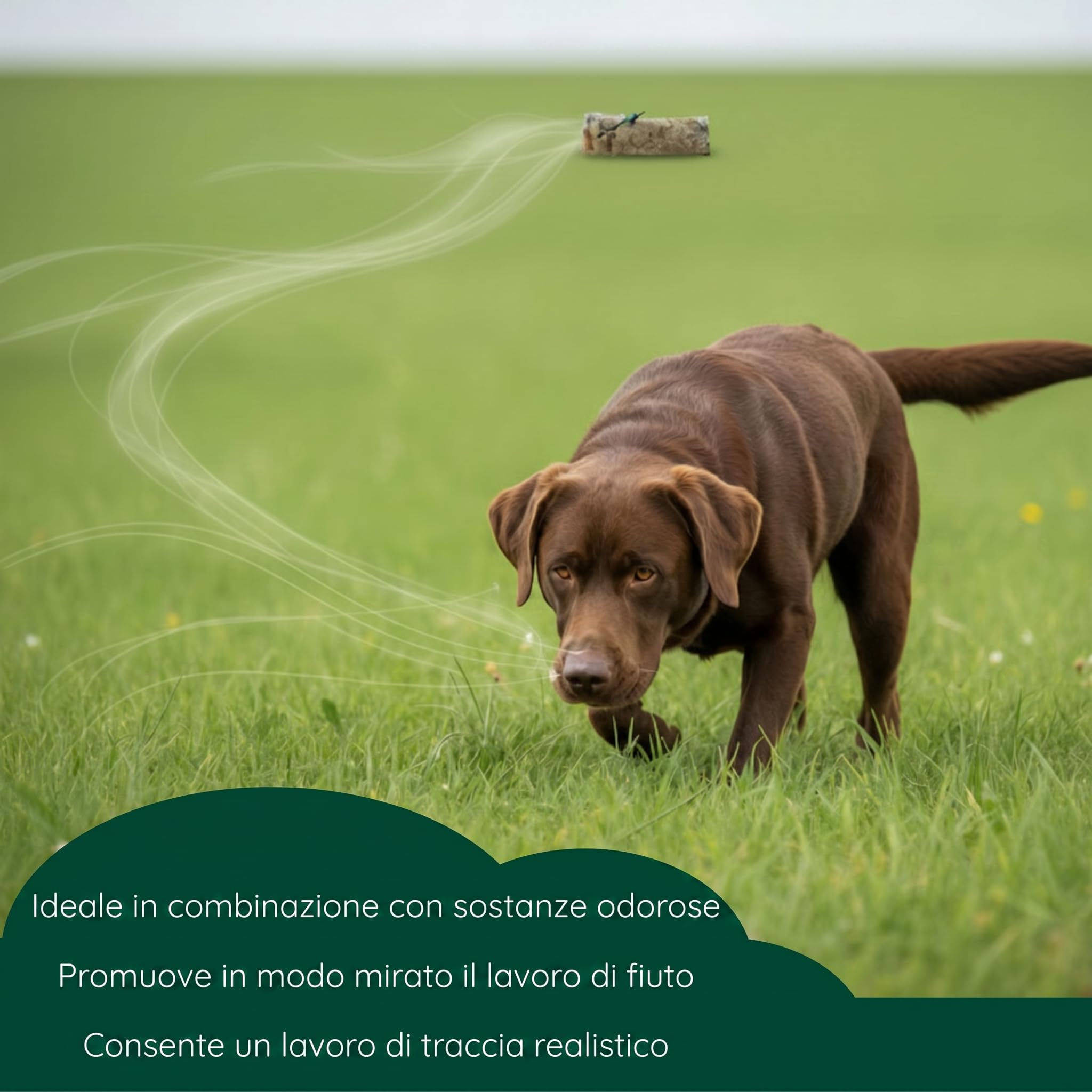 Giocattolo da riporto con pelliccia di coniglio, circa 500 g, per l'allenamento generale di cani e specifico di cani da riporto