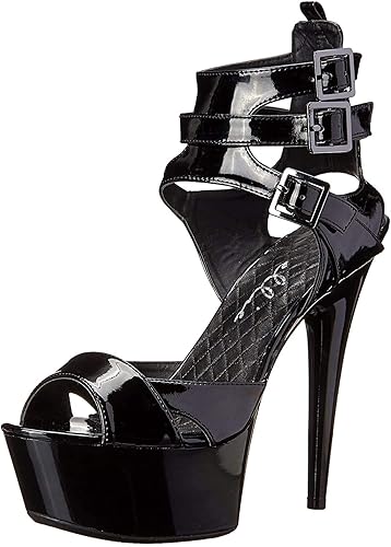 Ellie Shoes Women's 609-Athena Platform Sandal - 7 - Black