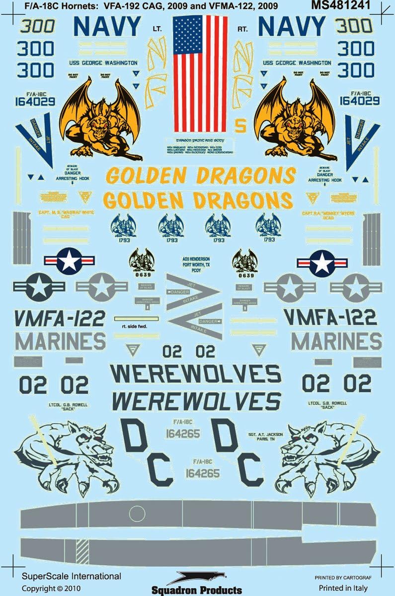 MS481241 F/A-18C Hornets Decals