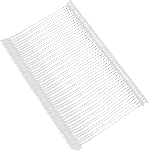 Perco 5,000 piezas de 1.969 in 2 pulgadas de plástico transparente regular para etiquetas de etiquetas T  Se adapta bien con pistola de etiquetado