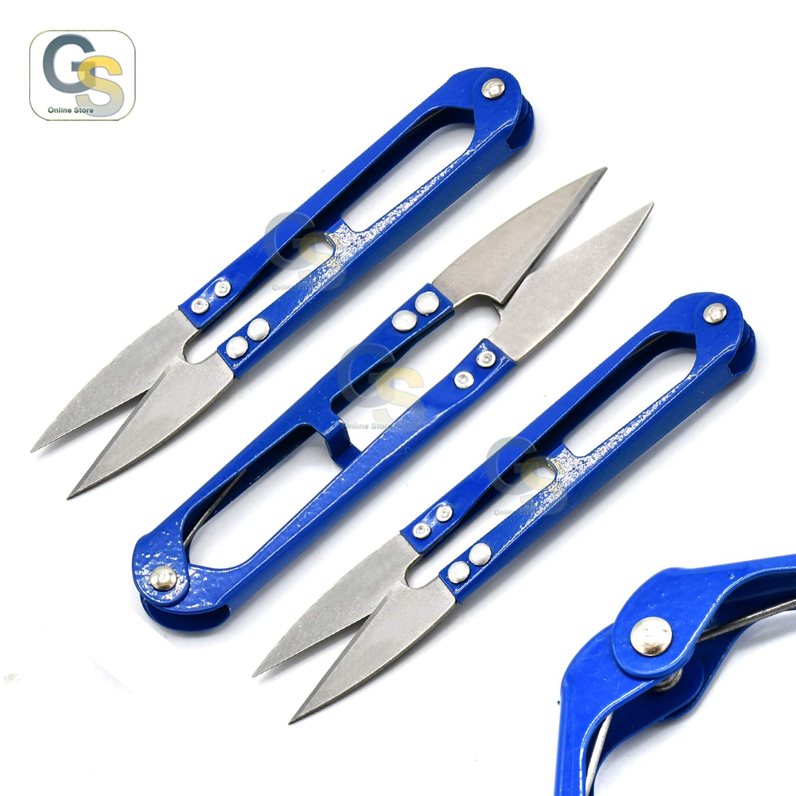 Sewing Scissors (3-piece Set) High Carbon-steel Thread, Yarn, Embroidery Clippers | Handheld Snippers For Arts, Crafts, And DIY Projects | Multipurpose Use by G.S Online Store
