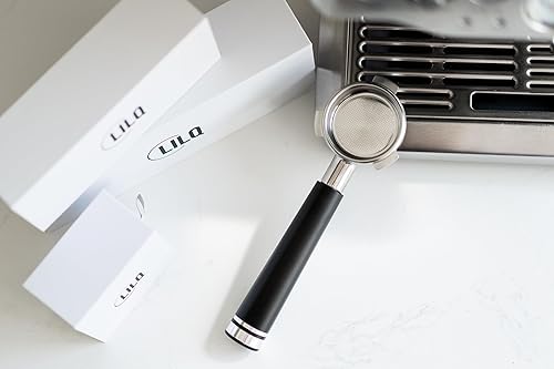 Miniatura 7 de Portafiltro de 3 orejas sin fondo de 2.126 in  Compatible con máquinas Breville de 2.126 in  Mango estable (Barcino Fusion, 2.126 in Breville)