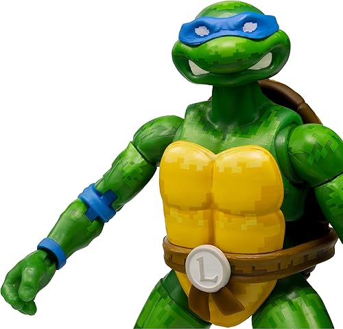 Miniatura 3 de The Loyal Subjects Teenage Mutant Ninja Turtles BST AXN Figura de acción NES 8-Bit Leonardo Exclusive 5.1 in, BATMNTLEOBW04, multicolor