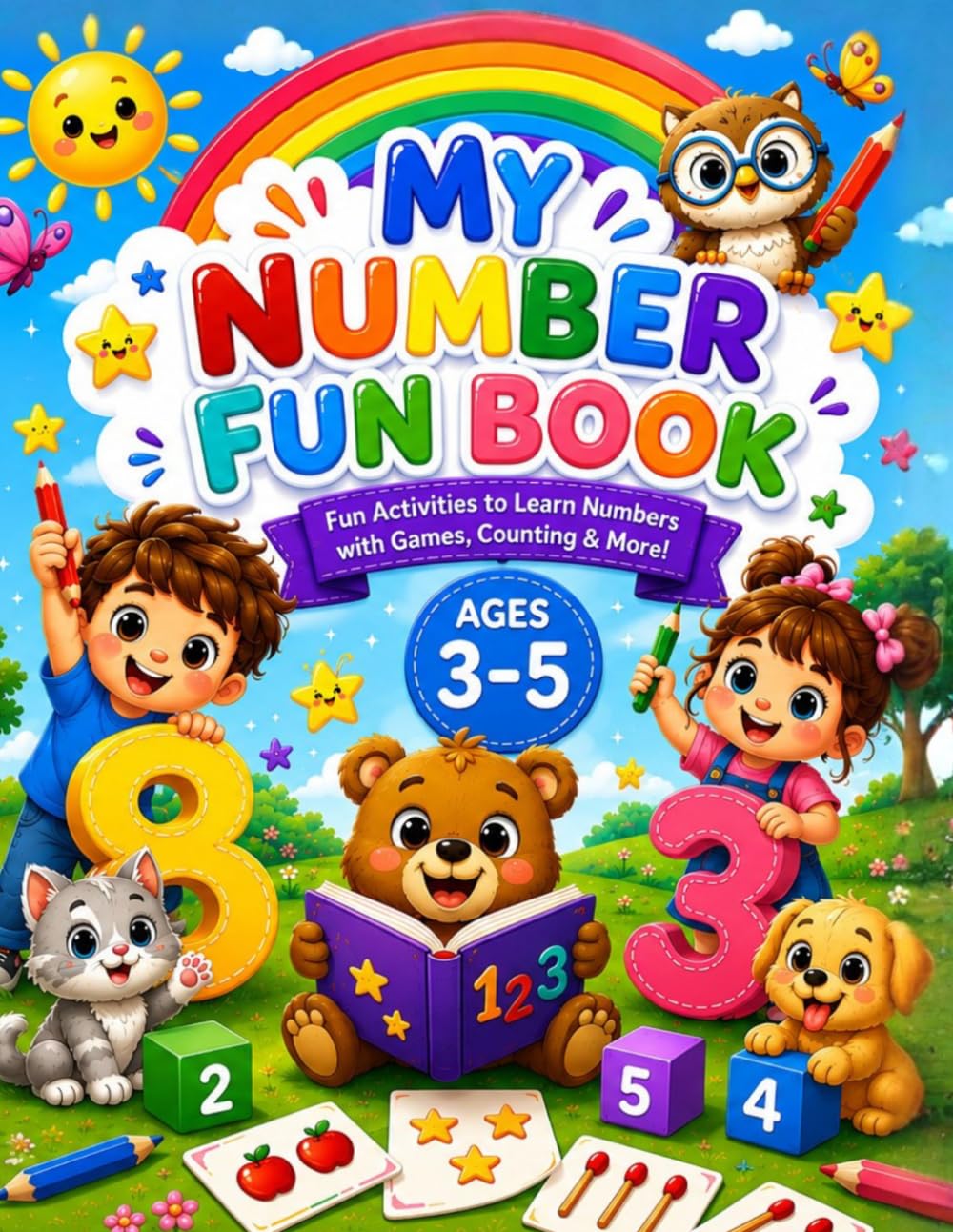 My Number Fun Book: Fun Activities to Learn Numbers with Games, Counting & More for Kids Ages 3-5 (My First Learning Books)