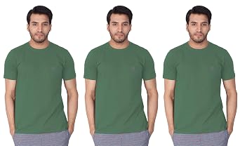 Lux Nitro Men's Regular Fit (Round Neck T-Shirt_DEEP Grass Green 2XL)