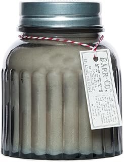 Barr-Co. Soap Shop Sugar and Cream Apothecary Jar Candle, Romantic Sugar-Sweet Aroma, 100% Vegetable & Soy Wax Candles for Home, 120-Hour Burn Time, Clean Burning Candles, 20 oz