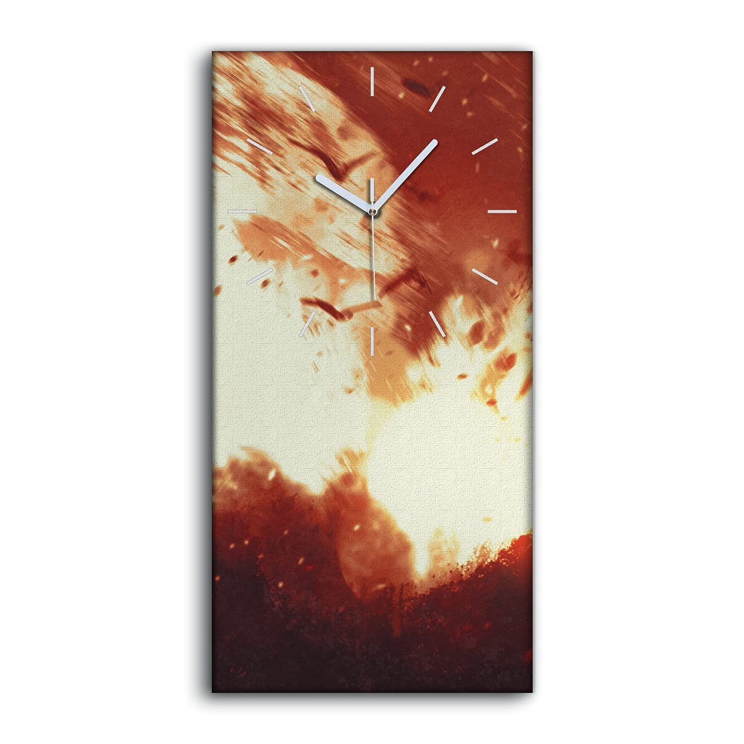 Horloge sur Toile Image Décoration Salon Moderne Chambre Fine 30x60cm